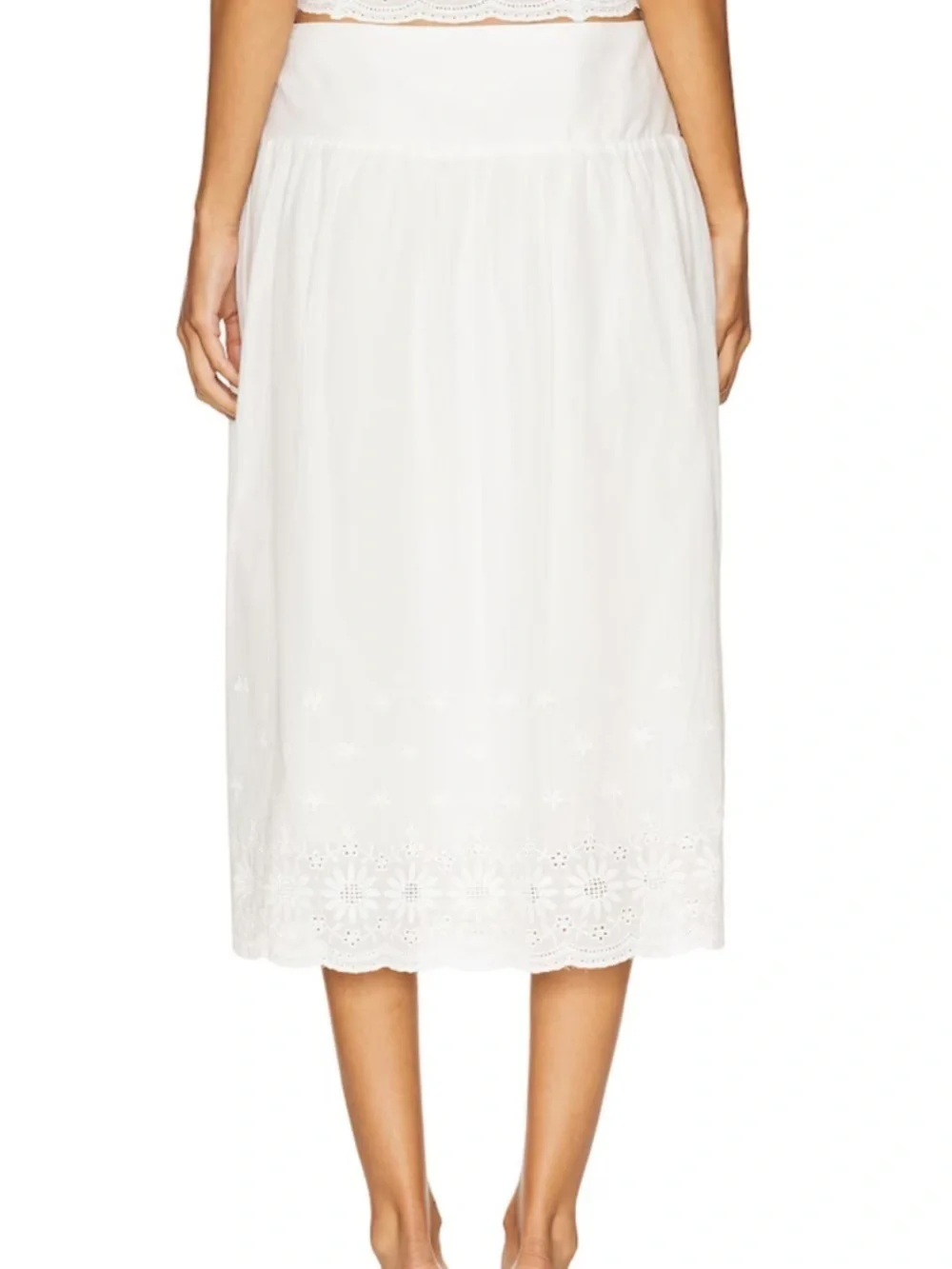 Revolve More to Come Cassandra Eyelet Midi Skirt - Picture 4 of 10
